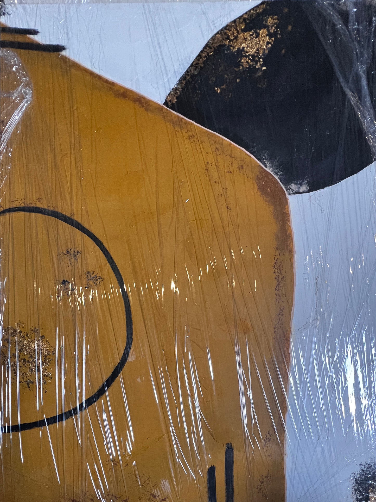 Black and Yellow Canvas 122x91cm
