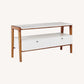 West Elm White and Wood Media Console