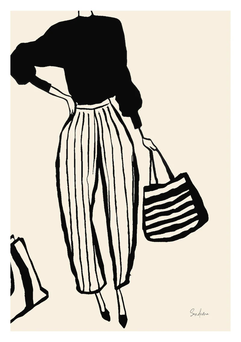 Stripes In Rue de Passy, 50x70cm
