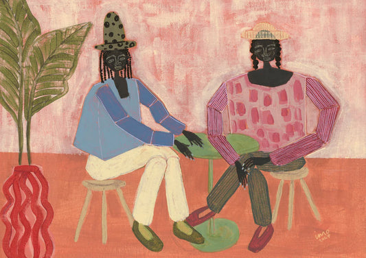 With a Friend, 50x70cm