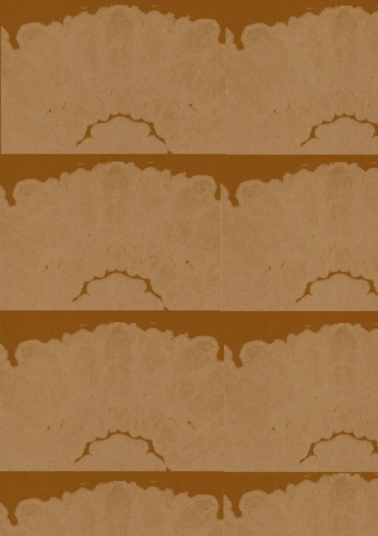 Tie dye batik pattern in yellow ochre, A1