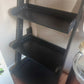 4-Tier Wood Ladder Bookshelf, Black, 22x55x105cm
