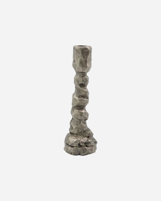 Candle stand, HDRaku, Antique silver, 25x7cm