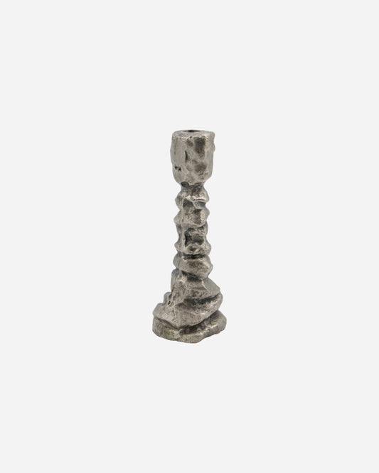 Candle stand, HDRaku, Antique silver, 20x6.5cm
