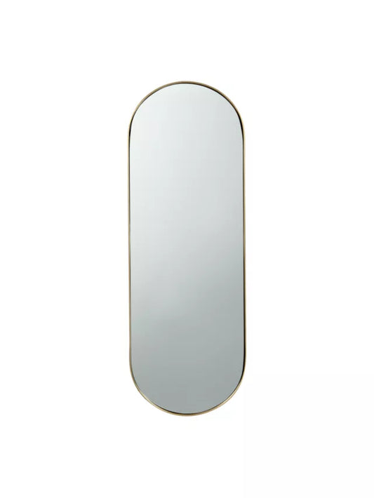 John Lewis Lozenge Mirror, 77 x 27cm, Brass