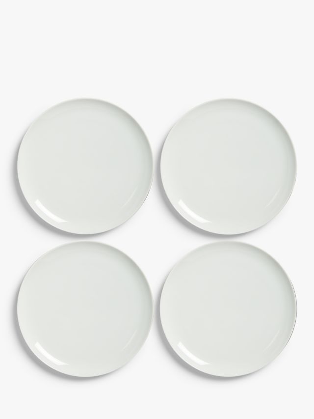 Dine Coupe Side Plates, 18cm, White