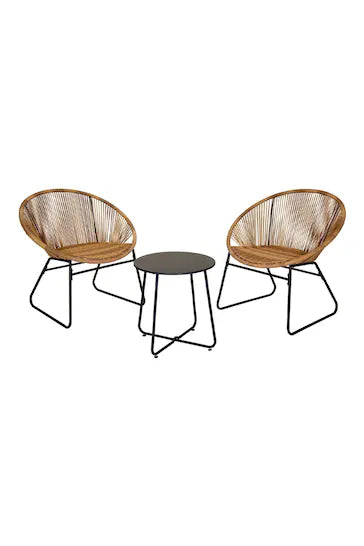 Charles Bentley Natural Garden Zanzibar Tea for Two Garden Bistro set