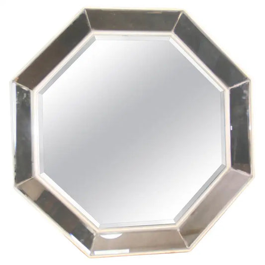 Modern Italian Beveled Glass Octagonal Mirror, 63x63cm
