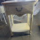 1 Drawer White Bedside Table, 50x35x70cm