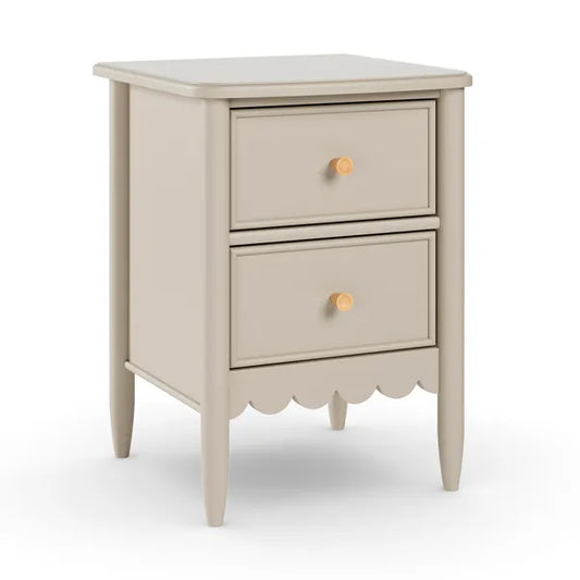 Remi 2 Drawer Bedside Table, 54x40x40cm