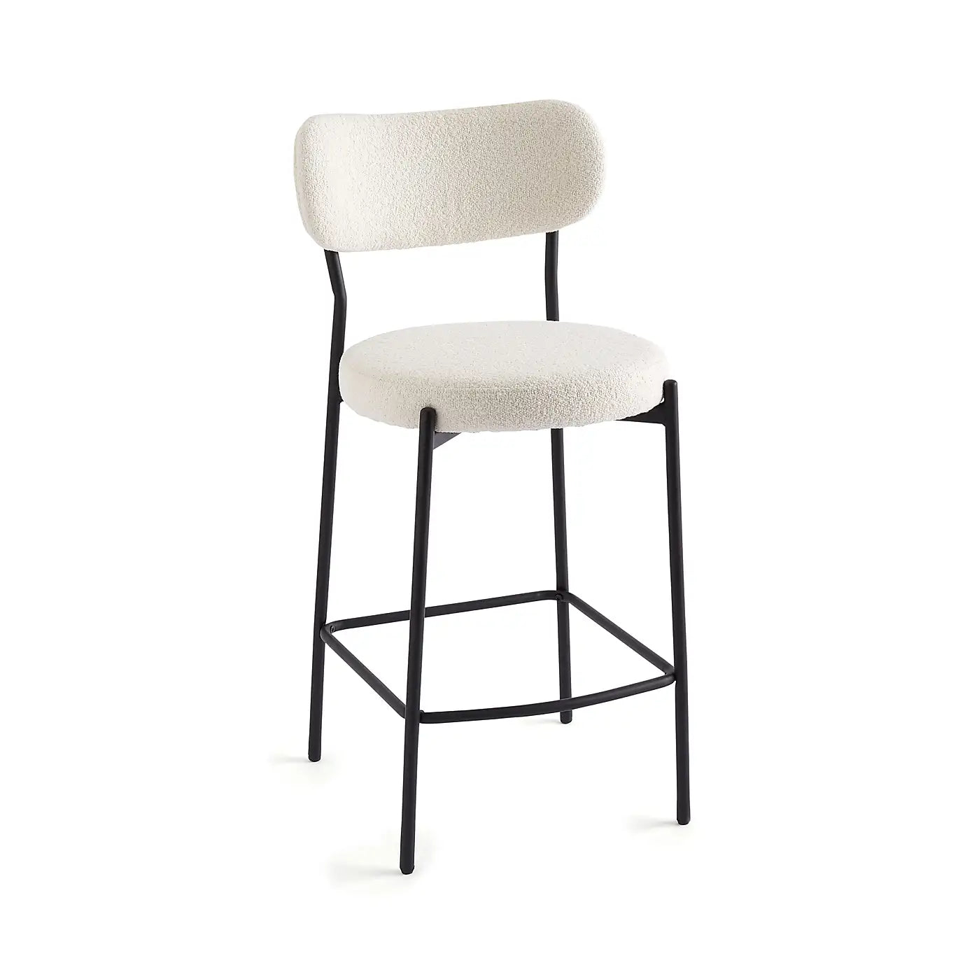 Laine Boucle Bar Stool, 67x49x39cm
