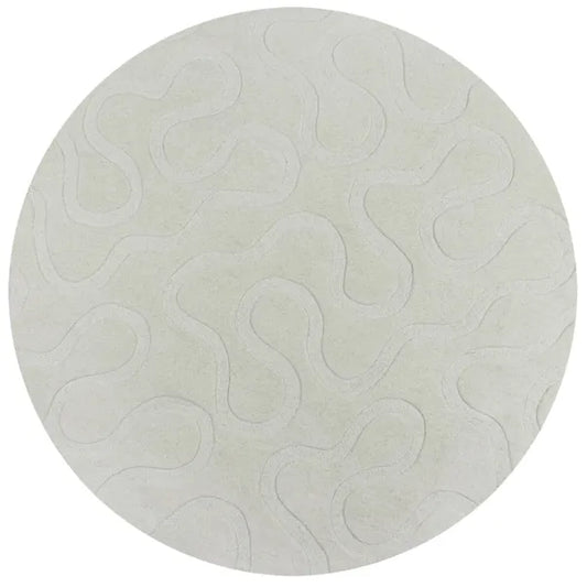 Elements Wigley Natural Wool Round Rug, 133cm