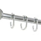 Argos Home 105x194cm Telescopic Rail And Ring Set - Chrome