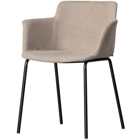 WOOOD Tieme dining chair with armrest sand, H 82 x W 62 x L 55 cm