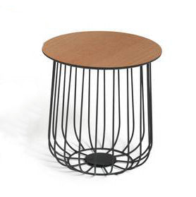 Wire Frame Bird Cage Side Table, 38.5x30x37cm