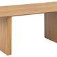 Colima Dining Table, Melamine Matt Wild Oak Rough - 210x100x75 cm