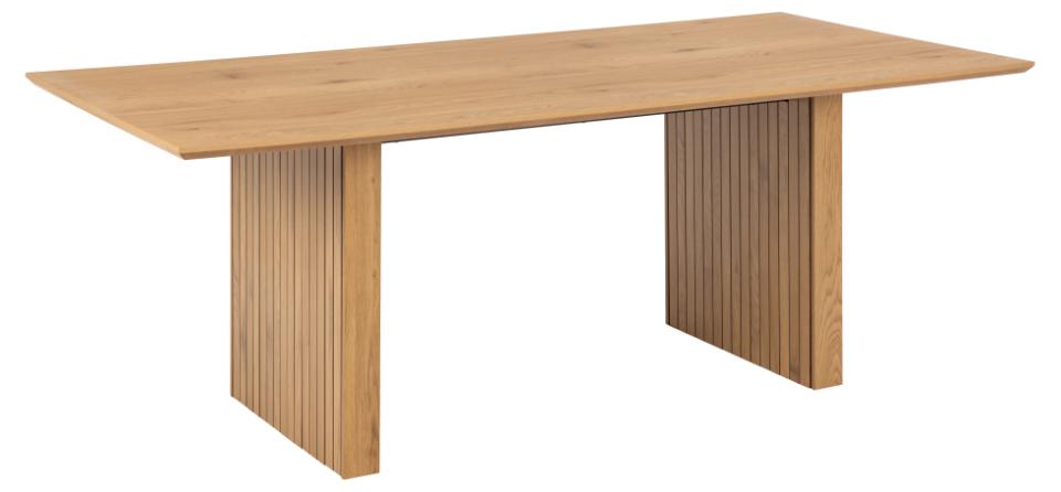 Colima Dining Table, Melamine Matt Wild Oak Rough - 210x100x75 cm