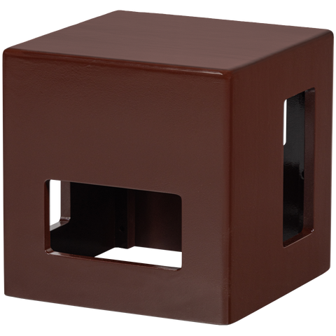 VTWONEN Modern coffee table mango wood bordeaux, 40x40x40cm