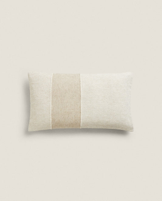 EMBROIDERED LINE CUSHION COVER, 30x50cm