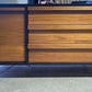 Mid Century Media Unit, Black & Natural, 45x140x75cm