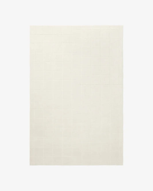 Grid – Dusty White/Cream, 200x300cm