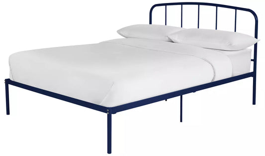 Argos Home Freja Double Metal Bed Frame - Blue