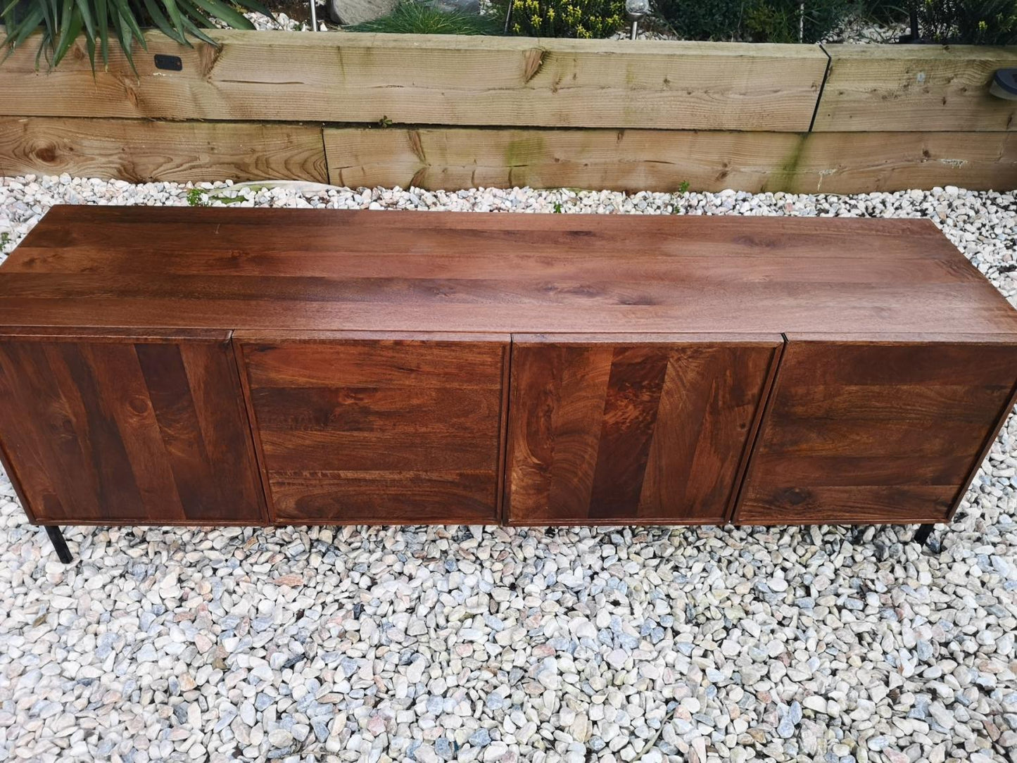 Swoon Melvyn Media Unit in Dark Brown, 38x150x50cm