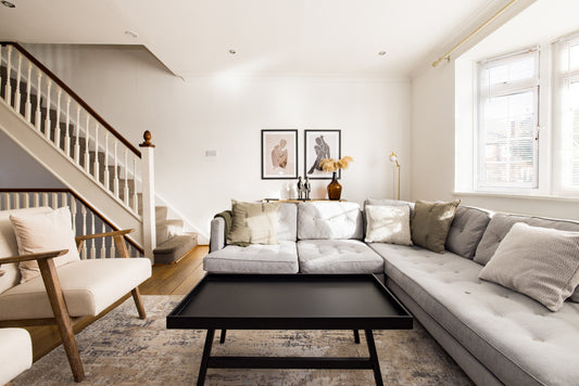 Grey right Hand Chaise Sofa