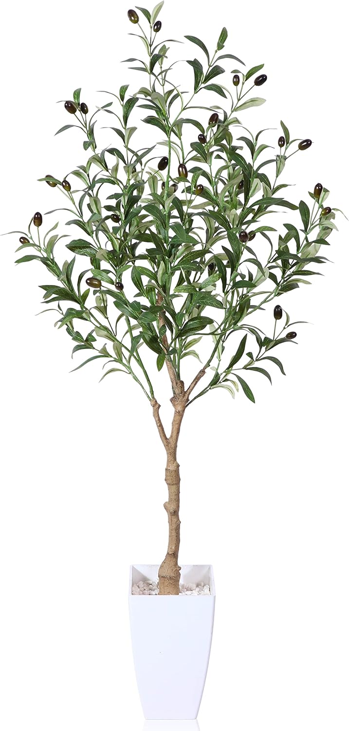Artificial Olive Tree 120cm Large Artificial Plant Indoor with Fruits