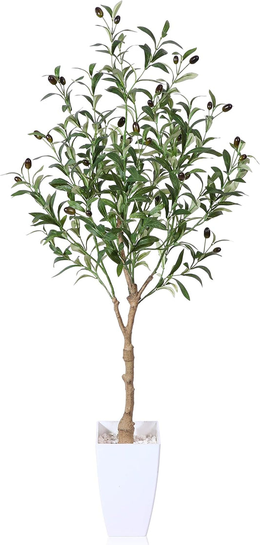 Artificial Olive Tree 120cm Large Artificial Plant Indoor with Fruits