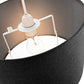 Charcoal Black Linen Fabric Drum Lamp Shade, 30x20cm