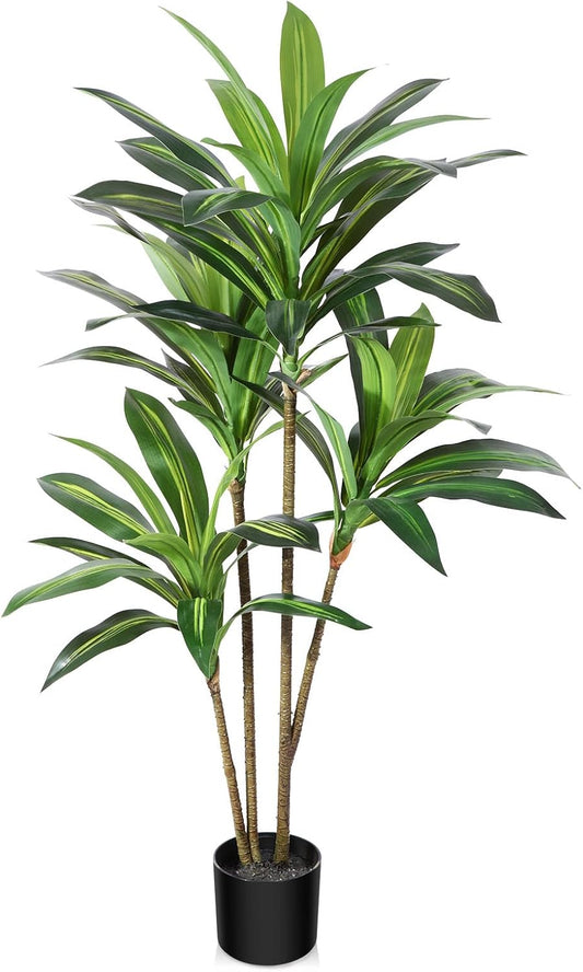 Artificial Plants Indoor 120 cm Tall Fake Dracaena Tree Large Faux Plant