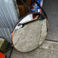 Round Mirror with belt, 76cm