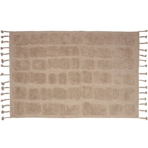 BEPUREHOME Bricks rug with stone dessin beige, 170 x 240cm