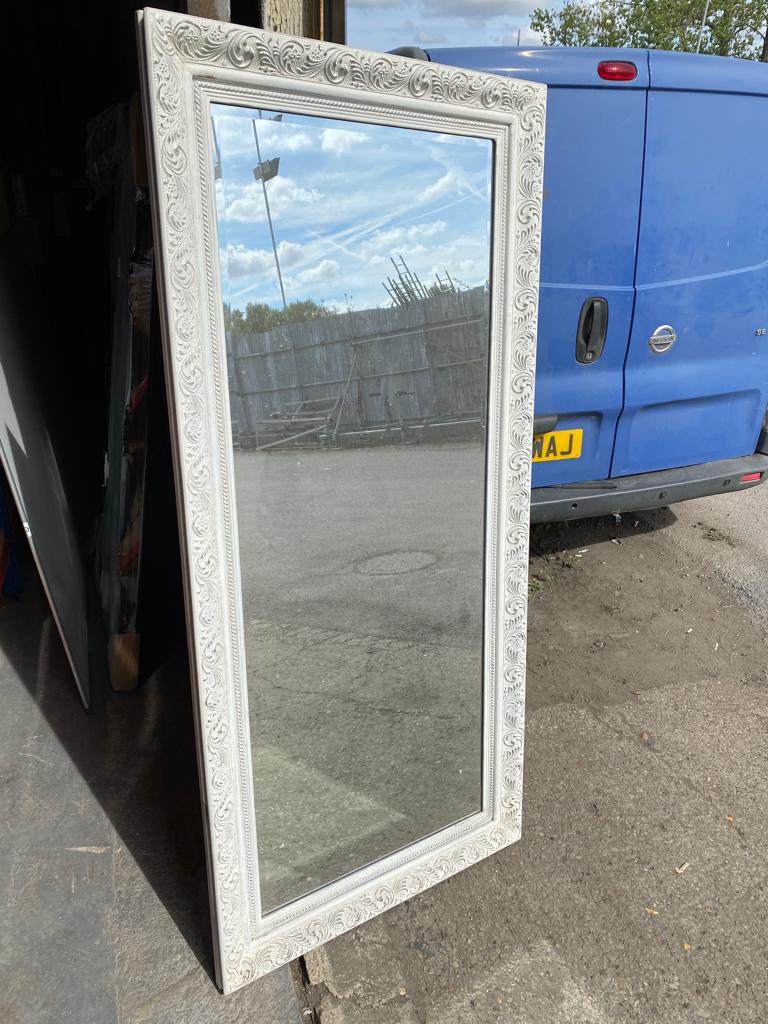 Mirror Rectangular, White, 80x172cm