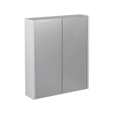 White Double Mirrored Cabinet, 60x50x13cm