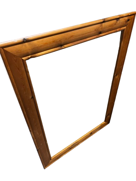 Pine Framed mirror, 88x118cm