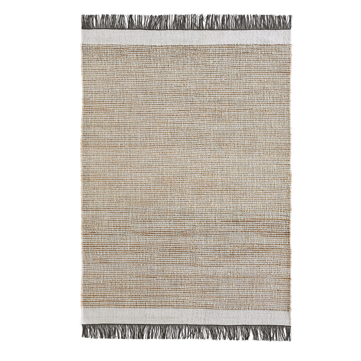 Siptah Flat Woven Jute, Wool and Cotton Rug, 120x180cm