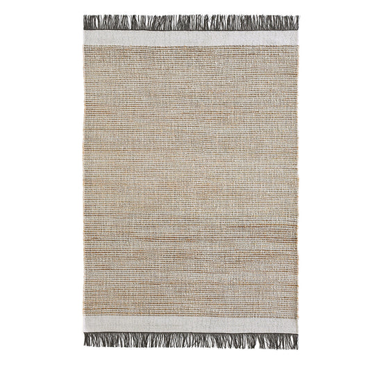 Siptah Flat Woven Jute, Wool and Cotton Rug, 120x180cm