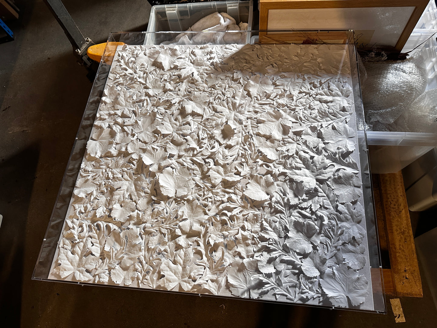 Textured Square Box Wall Art