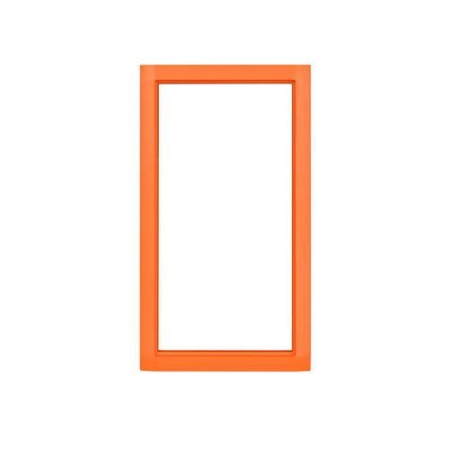 Orange Rectangular Mirror, 126x43cm