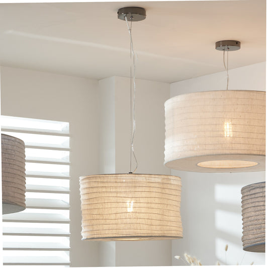 Presley Jute Easy Fit Pendant Ceiling Light 50CM