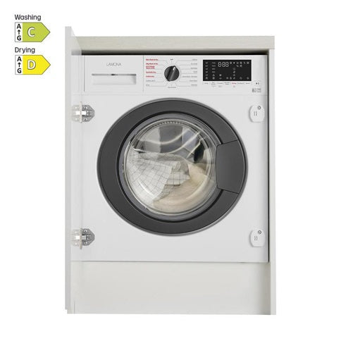 Lamona LAM8900 Integrated 8Kg / 5Kg 1400rpm White Washer Dryer - W598xD555xH820mm