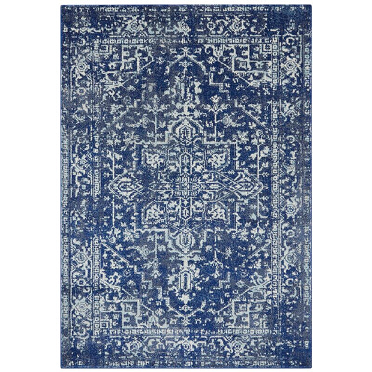 Aamina Tufted Antique Navy/Cream Rug, 290 x 200cm