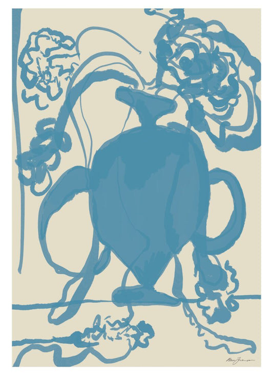 Anna Johansson, Dahlia Bleu (30x40 cm)