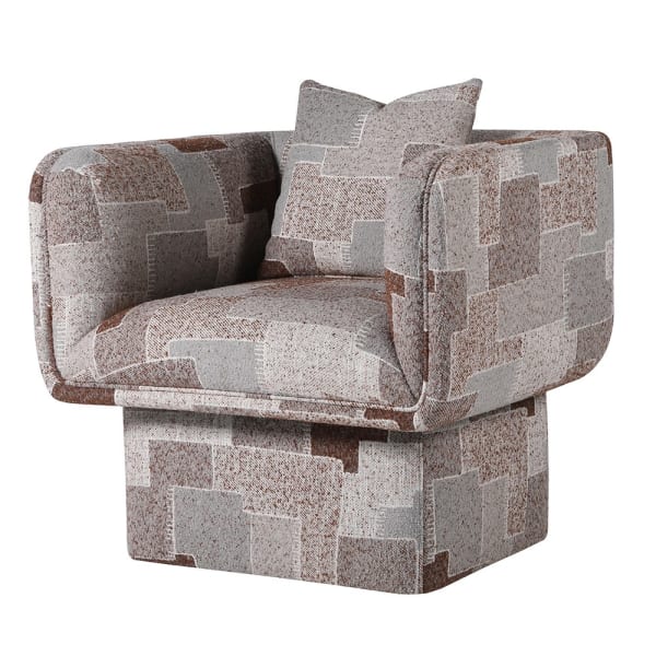 Muguet Armchair, Pattern Placement May Vary, H:770 W:850 D:750 mm