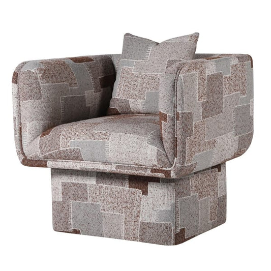 Muguet Armchair, Pattern Placement May Vary, H:770 W:850 D:750 mm