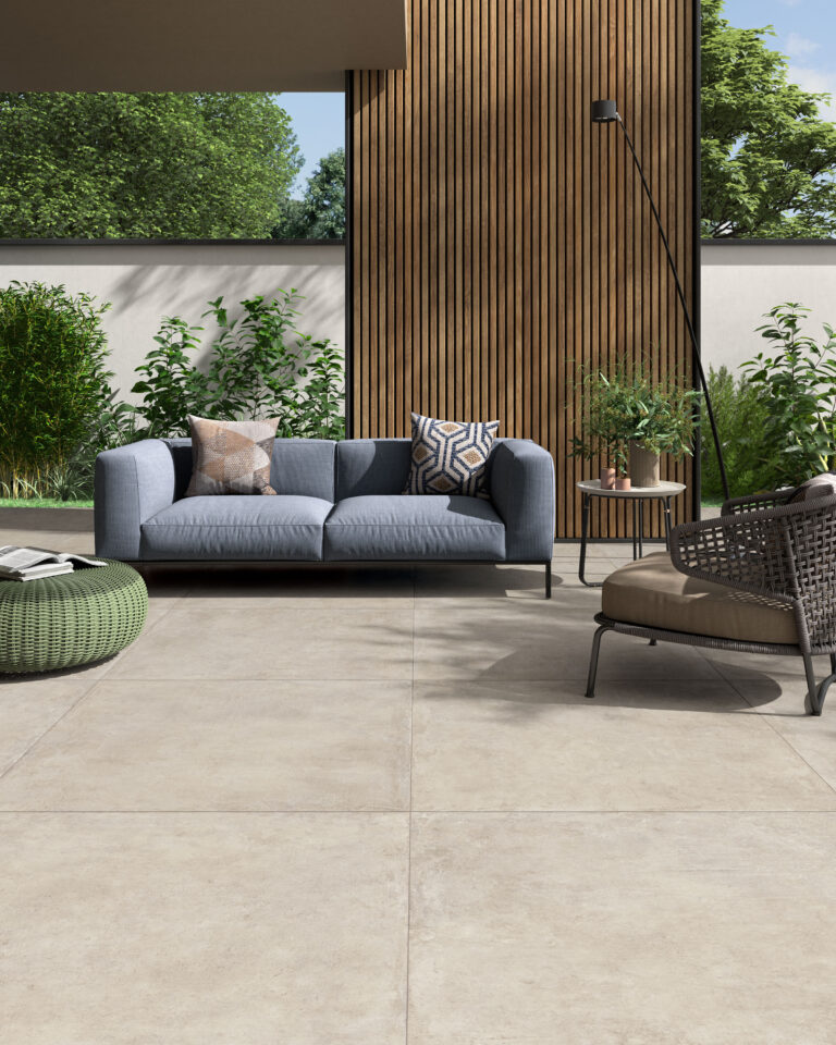Classic Berlin Sand Matt Concrete Effect Outdoor Porcelain 600 x 600