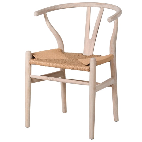 Oak Open Back Chair, 78x55x53cm