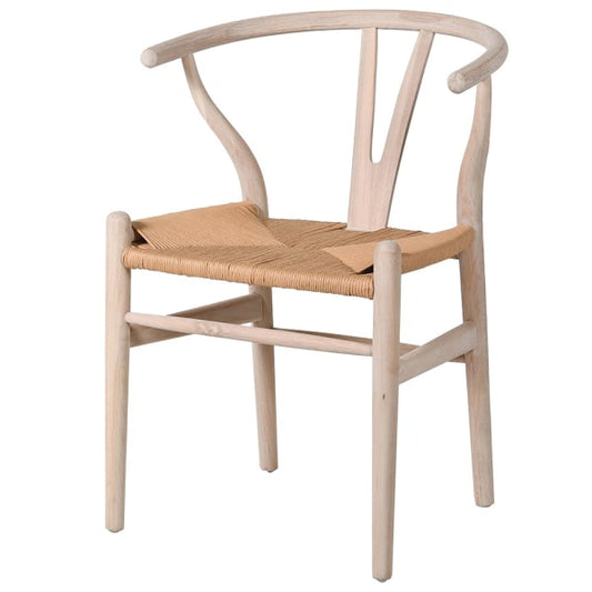 Oak Open Back Chair, 78x55x53cm